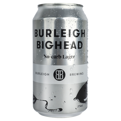 Burleigh Bighead No-Carb Lager Cans 16x375ml product image.
