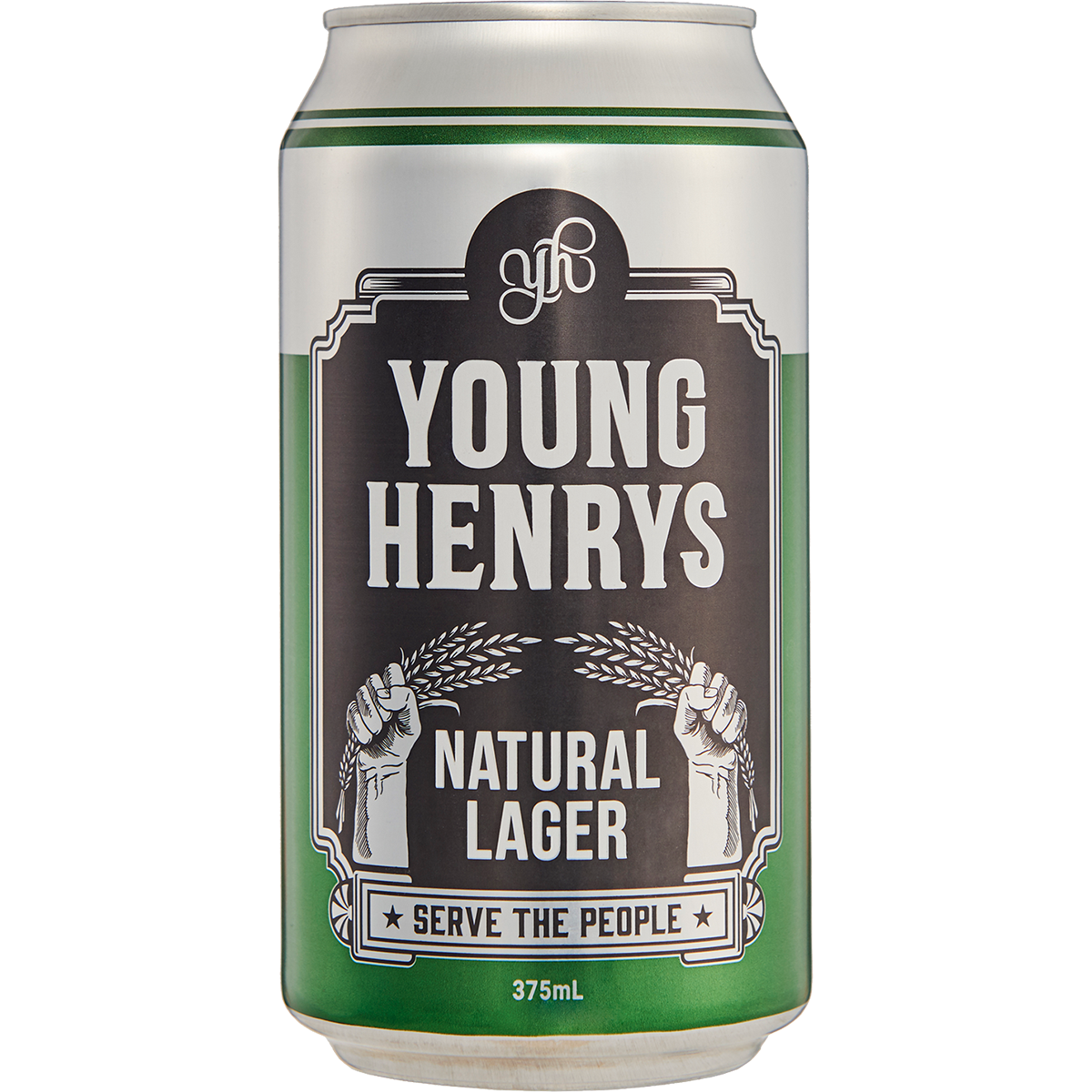 Young Henrys Natural Lager Cans 24x375ml product image.