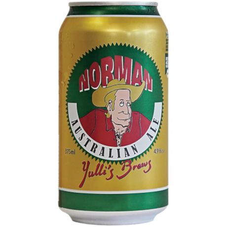 Yulli's Brews Norman Australian Ale Cans 24x375ml product image.