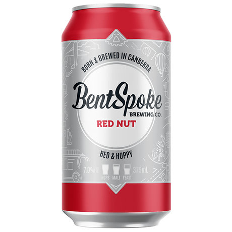 BentSpoke Red Nut Cans 24x375ml product image.