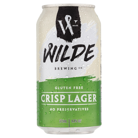 Wilde Brewing Co. Gluten Free Crisp Lager Cans 16x375ml product image.