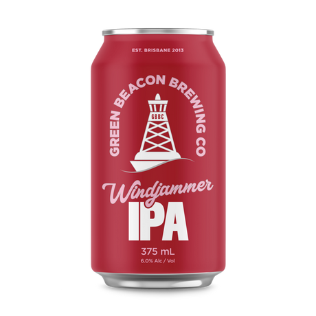 Green Beacon Brewing Co Windjammer IPA Cans 16x375ml product image.