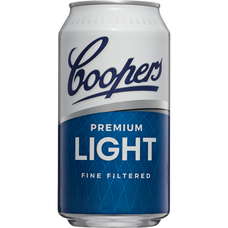 Coopers Premium Light Cans 24x375ml product image.