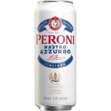 Peroni Nastro Azzurro Cans 24x500ml product image.