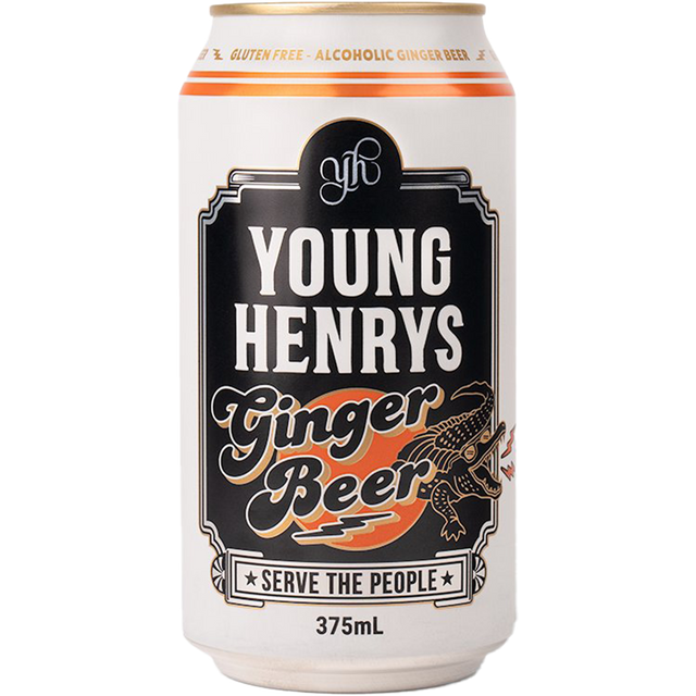 Young Henrys Ginger Beer Cans 16x375ml product image.