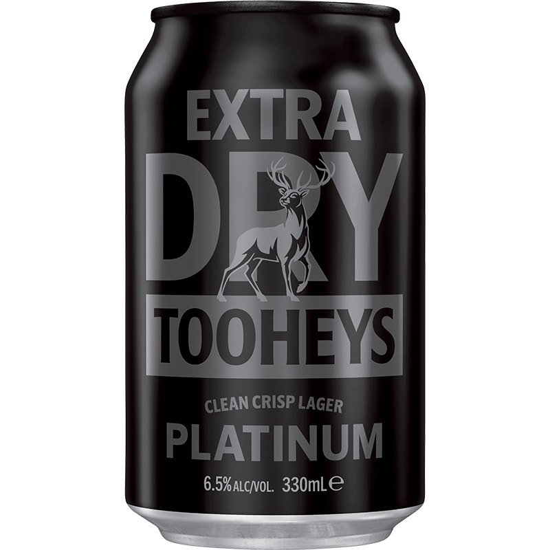 Tooheys Tooheys Extra Dry Platinum Lager Cans 24x330ml product image.