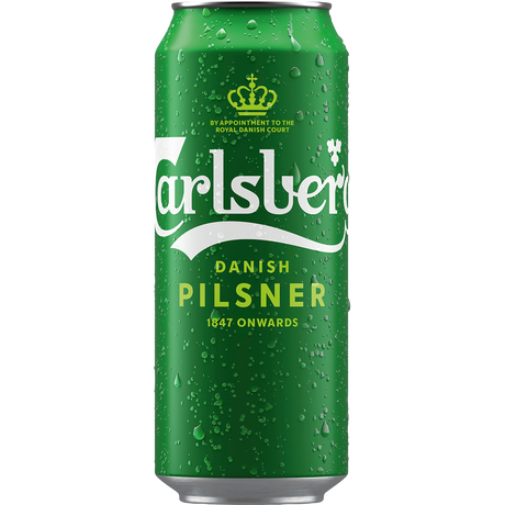 Carlsberg Pilsner Cans 24x500ml product image.