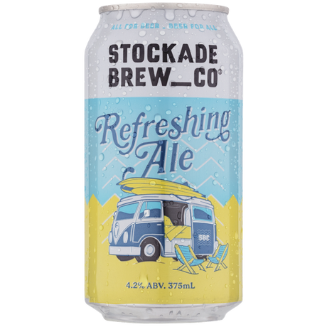Stockade Brew Co Refreshing Ale Cans 16x375ml product image.