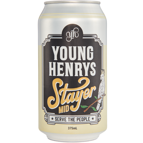 Young Henrys Stayer Midstrength Cans 24x375ml product image.