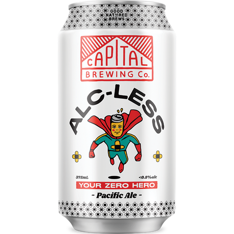 Capital Brewing Alc-Less Pacific Ale Cans 16x375ml product image.