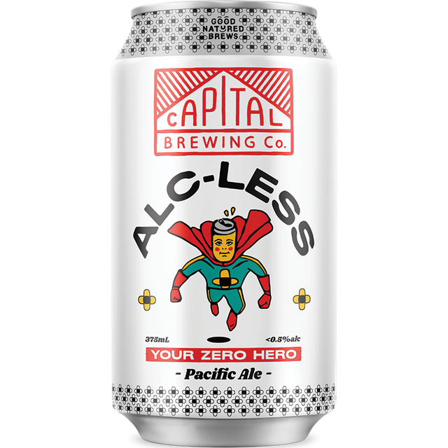 Capital Brewing Alc-Less Pacific Ale Cans 16x375ml product image.