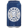 Hawke's Lager Cans 24x375ml product image.