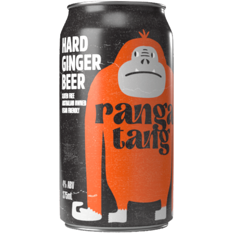 Rangatang Hard Ginger Beer Cans 24x375ml product image.