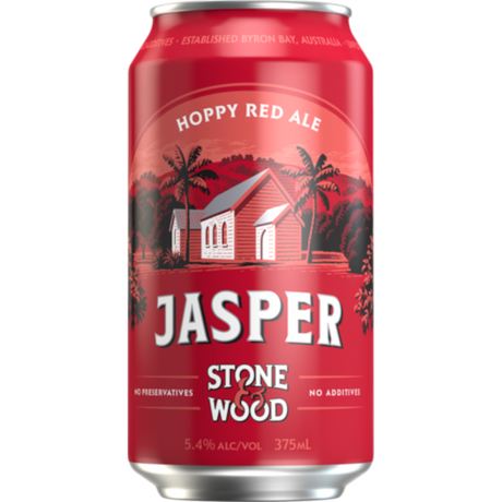 Stone & Wood Jasper Hoppy Red Ale Cans 16x375ml product image.