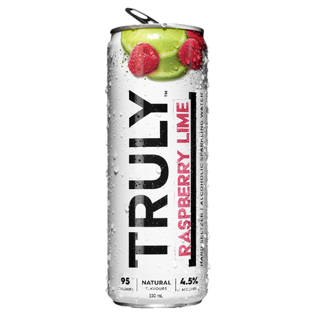 TRULY Hard Seltzer Raspberry Lime Cans 24x330ml product image.