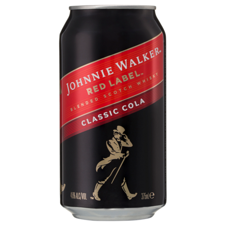 Johnnie Walker Whisky & Cola Cans 24x375ml product image.