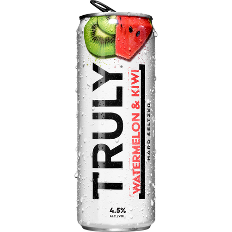 TRULY Watermelon & Kiwi Hard Seltzer Cans 24x330ml product image.