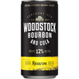 Woodstock Bourbon & Cola Reserve Blend Cans 24x200ml product image.