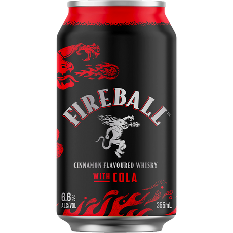 Fireball Fireball & Cola Cans 16x355ml product image.