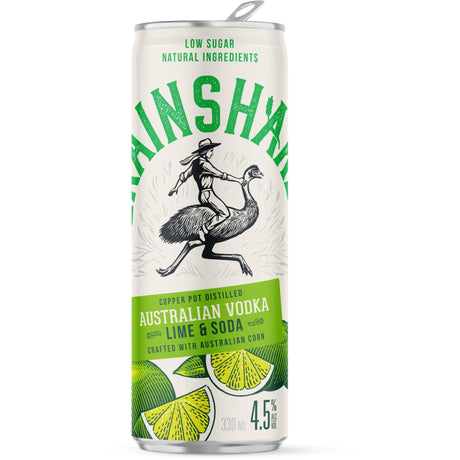 Grainshaker Vodka Lime & Soda Cans 24x330ml product image.