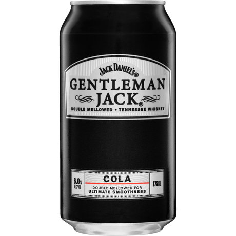 Jack Daniel's Gentleman Jack & Cola Cans 24x375ml product image.