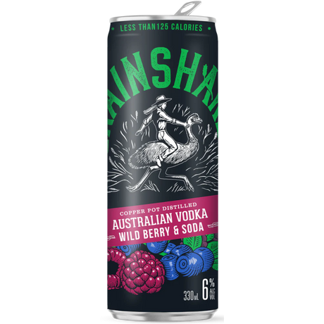 Grainshaker Vodka Wild Berry & Soda Cans 24x330ml product image.