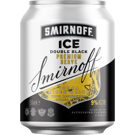 Smirnoff Ice Vodka Citrus Premium Serve Cans 24x250ml product image.