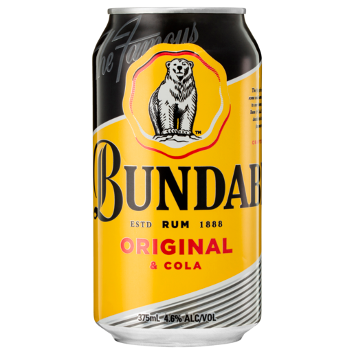 Bundaberg Original & Cola Cans 24x375ml product image.