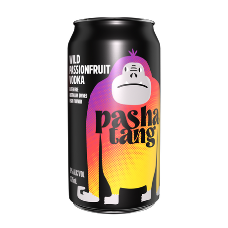 Pashatang Wild Passionfruit Vodka Cans 24x375ml product image.