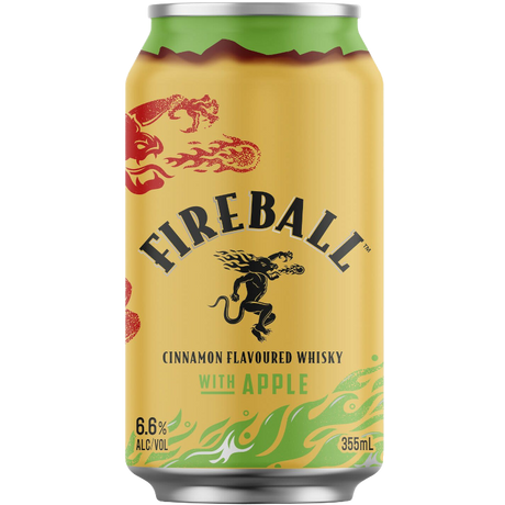 Fireball Fireball & Apple Cans 16x355ml product image.