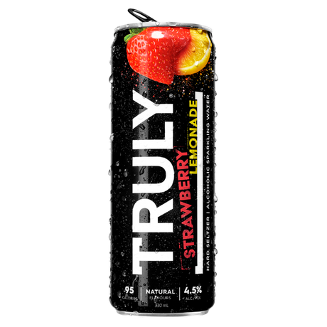TRULY Hard Seltzer Strawberry Lemonade Cans 24x330ml product image.