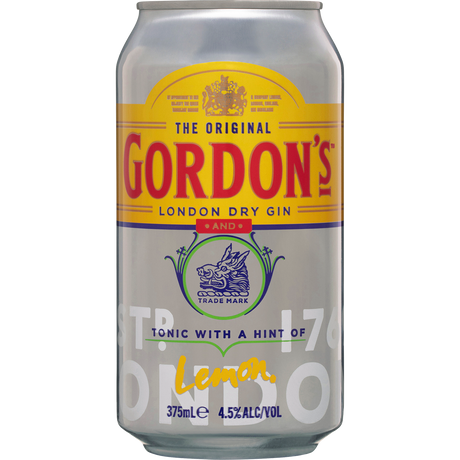 Gordon's Gin & Tonic 4.5% Cans 24x375ml product image.