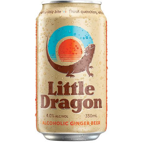 Little Dragon Ginger Beer Cans 24x330ml product image.