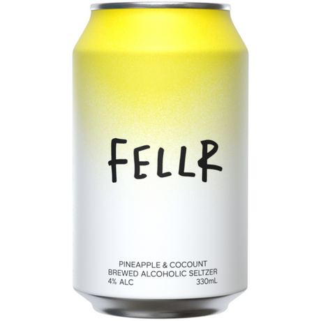 Fellr Pineapple & Coconut Seltzer Cans 24x330ml product image.