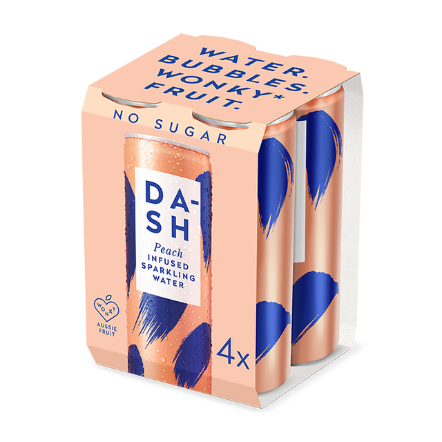 Product image of Dash Water Multipack Peach 4x300ml
