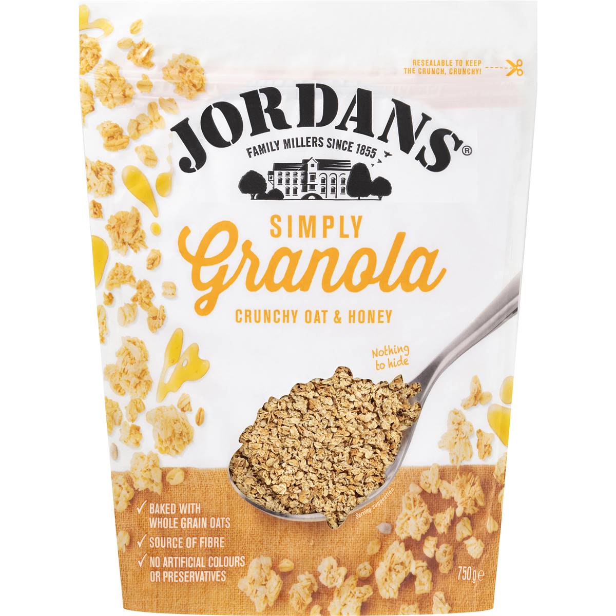 Jordans Simply Crunchy Oat Granola Honey 750g