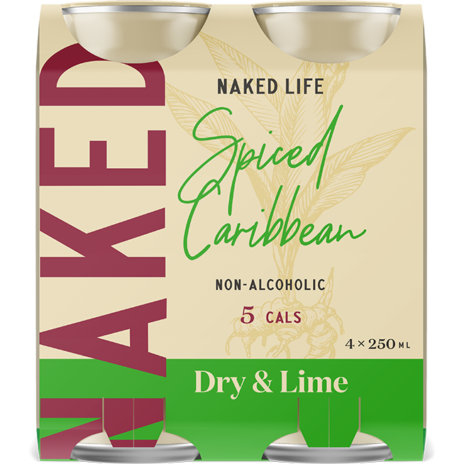 Product image of Naked Life Spiced Caribbean Dry 4x250ml