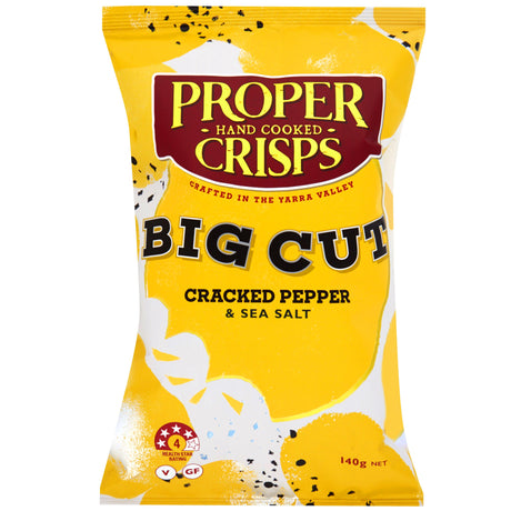 Product image of Proper Crisps Big Cut Cracked Pepper 140g