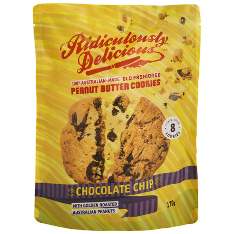 Product image of The Ridiculously Delicious Nut Butter Company Chocolate PB Cookies 170g