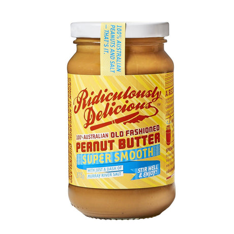Product image of The Ridiculously Delicious Nut Butter Company Super Smooth Peanut Butter 375g