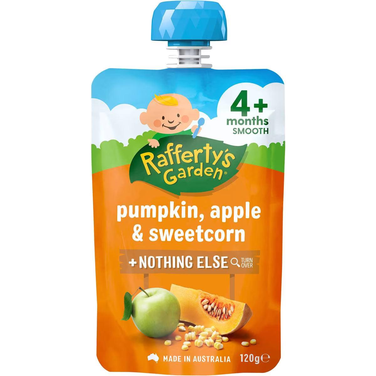 Rafferty's Garden Pumpkin, Apple & Sweetcorn Pouch 4+ Months 120g