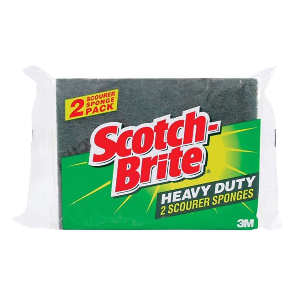 Scotch-Brite Heavy Duty Scourer Sponge 2 Pack