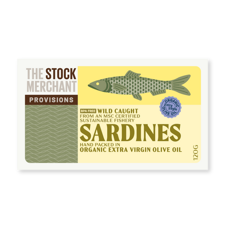Product image of The Stock Merchant MSC Sardines in EVOO 120g