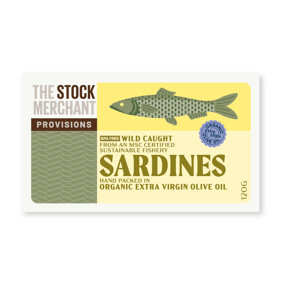 Product image of The Stock Merchant MSC Sardines in EVOO 120g