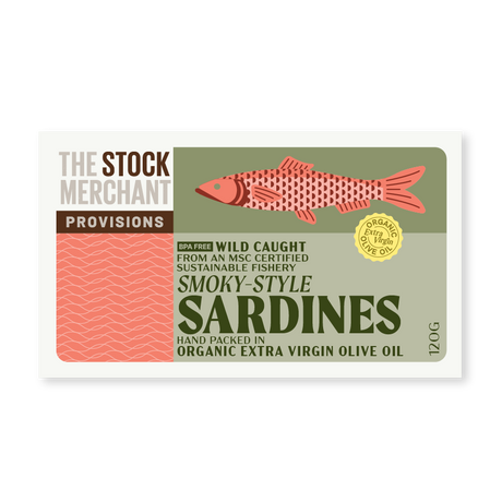 Product image of The Stock Merchant MSC Smoked Sardines in EVOO 120g