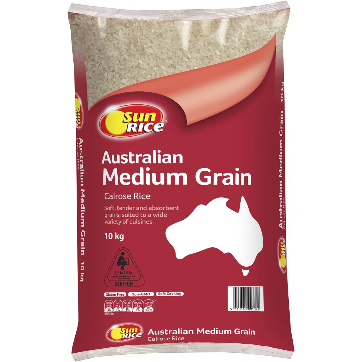 SunRice Australian Medium Grain Calrose Rice 10kg
