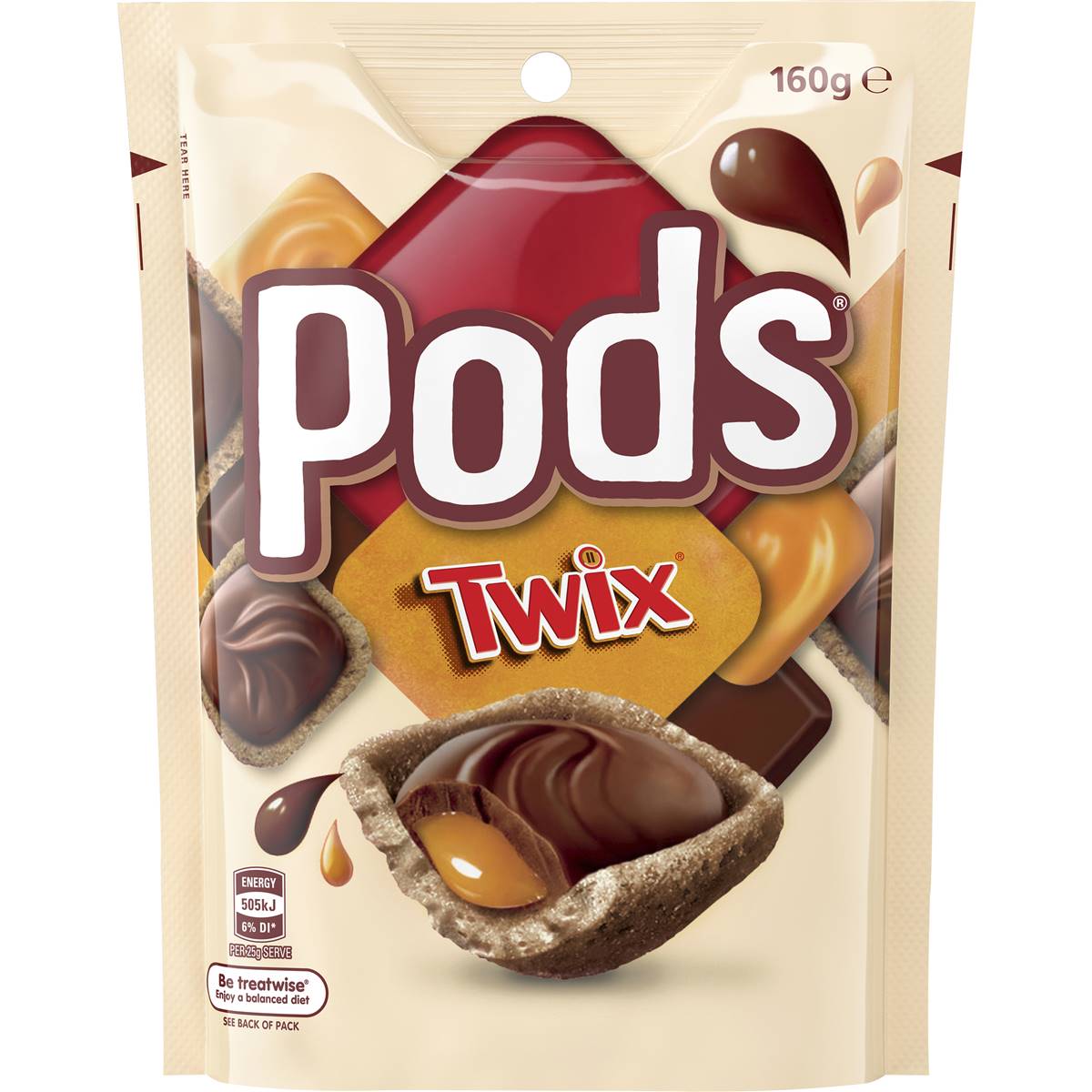 Twix Pods Chocolate 160g