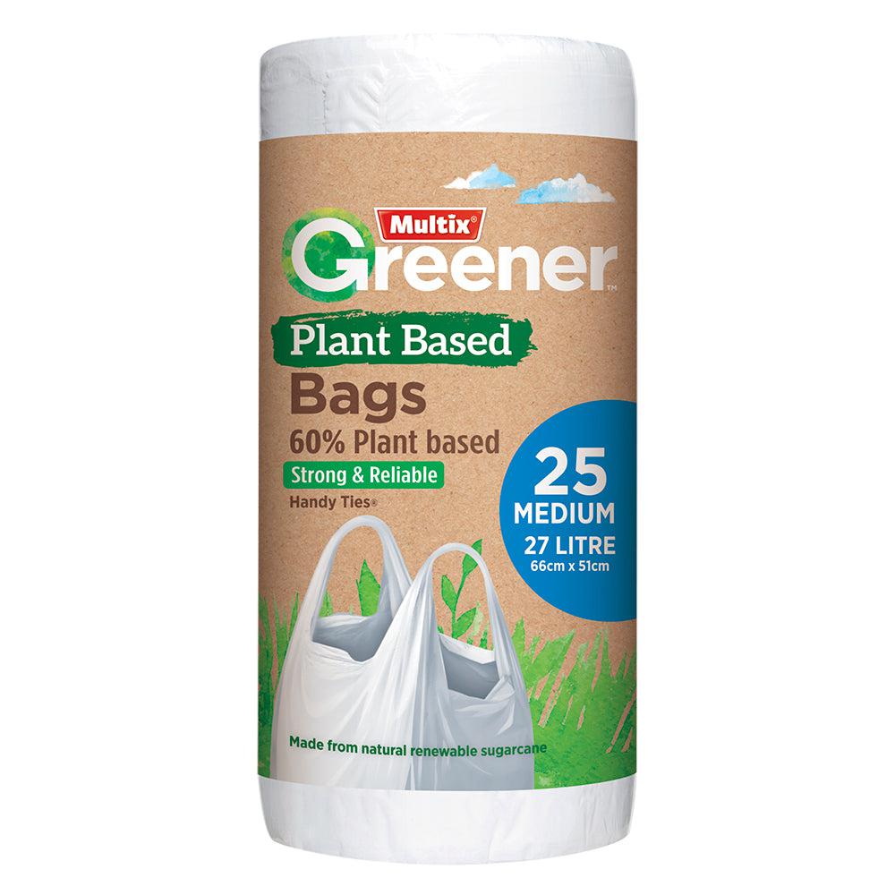Multix Greener Plant Based Kitchen Tidy Bag Medium 25 Pack