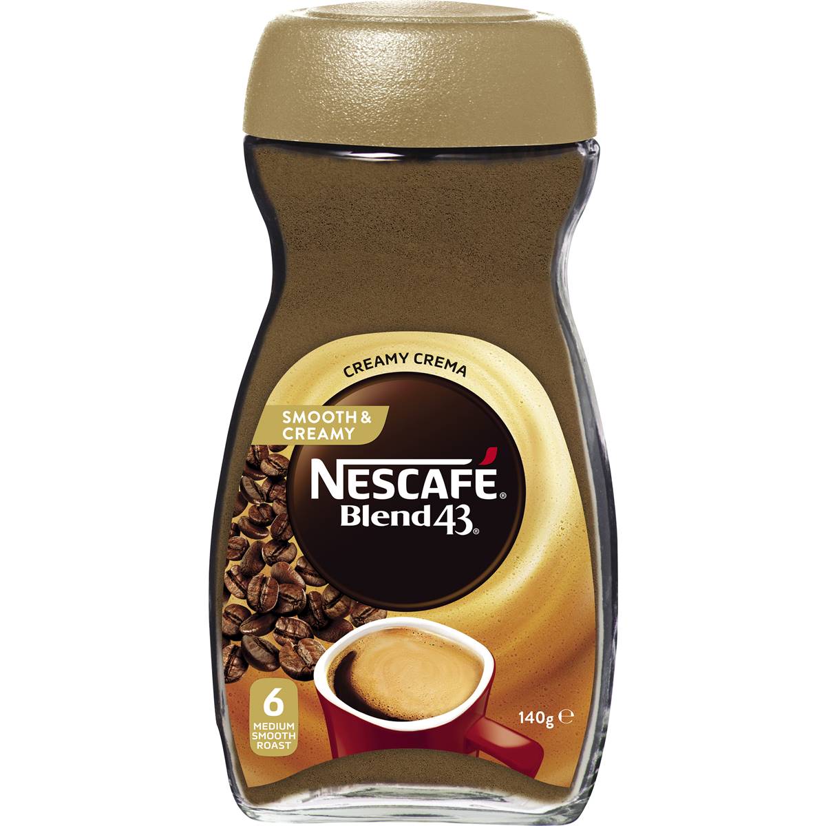 Nescafe Blend 43 Smooth & Creamy Instant Coffee 140g