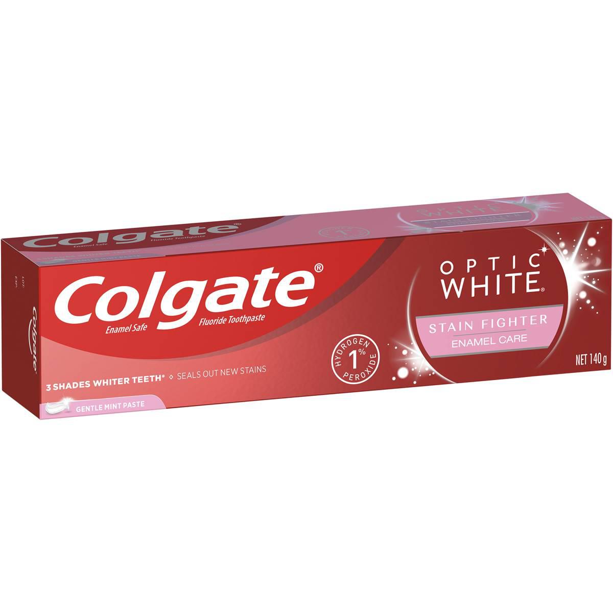 Colgate Optic White Enamel Care Teeth Whitening Toothpaste 140g